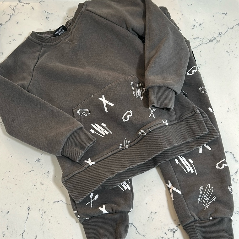 Little Bipsy ski print set